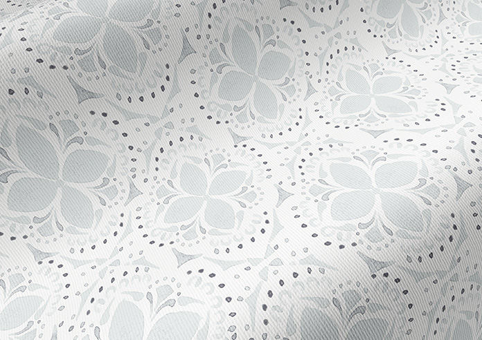Batik Tile, Grey Skies - Twist&Fit Roller Blind - Image 4